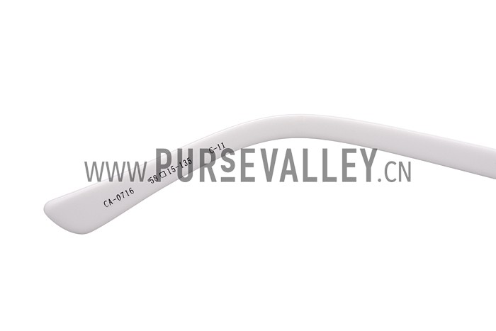 Cartier Panthere Decor Jewelry White Sunglasses 307783