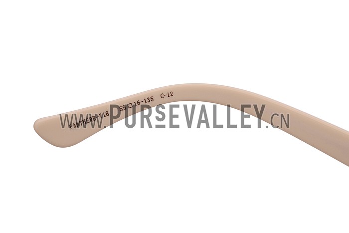 Cartier Wild Panthere Diamond Square Gold Sunglasses 307784