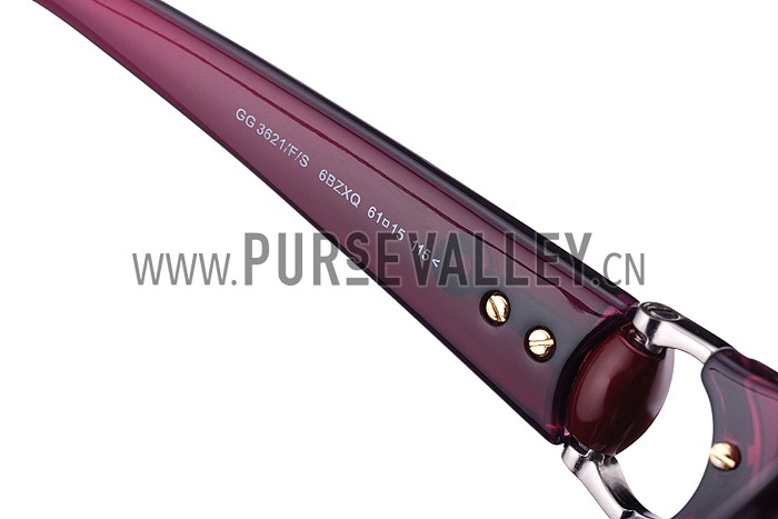 Gucci Modern Shape Purple Sunglasses 307813