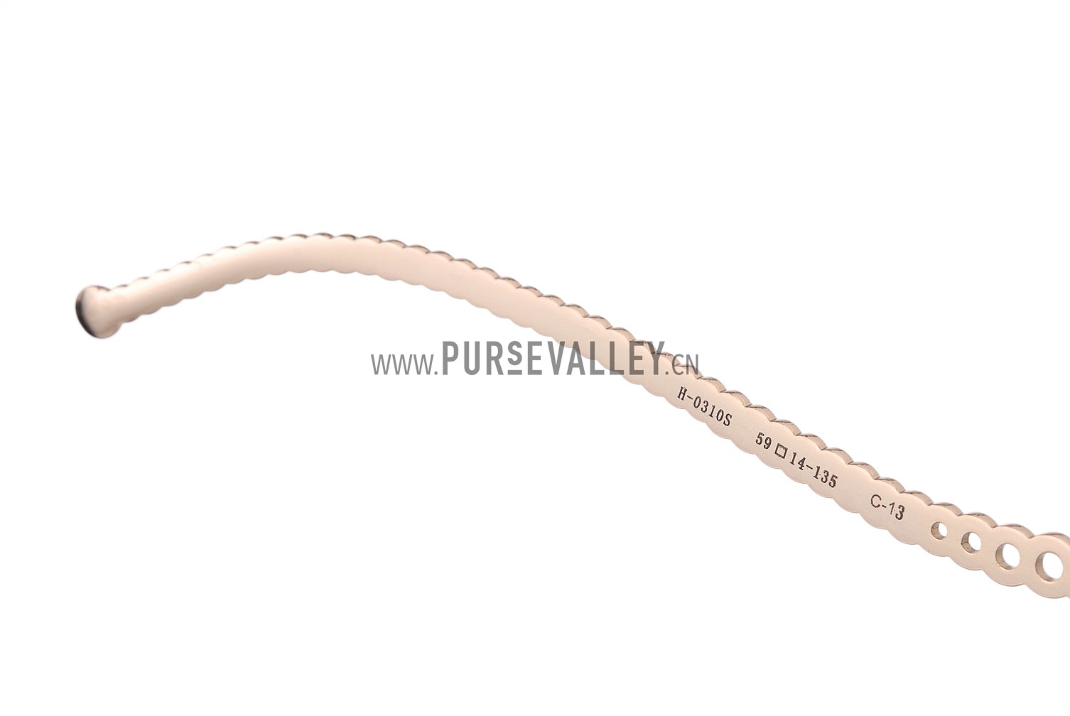 Hermes Chain Motif Black Sunglasses 307834