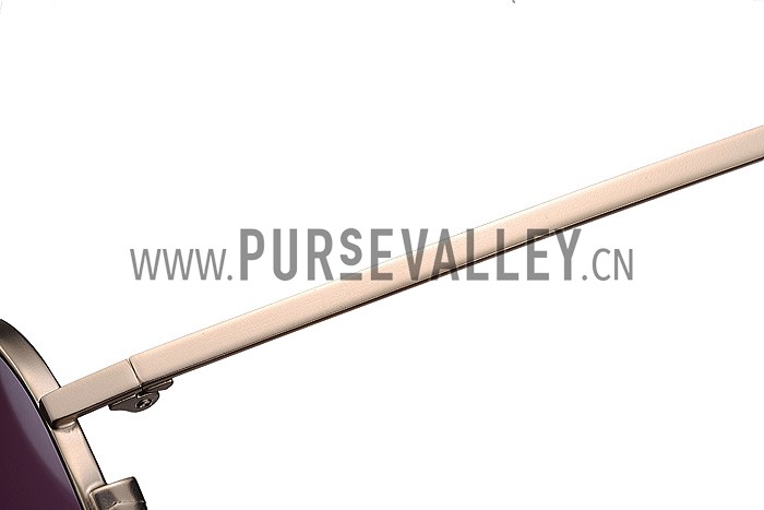 Ksubi Aviator Purple Lens Sunglasses 307767