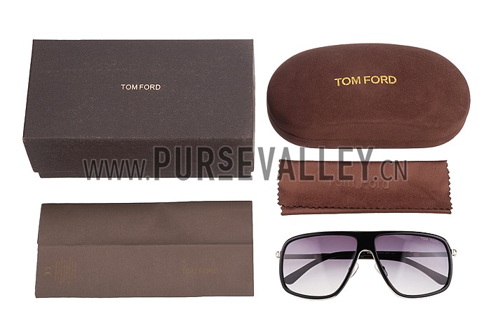 Tom Ford Black With Silver Sunglasses 308051