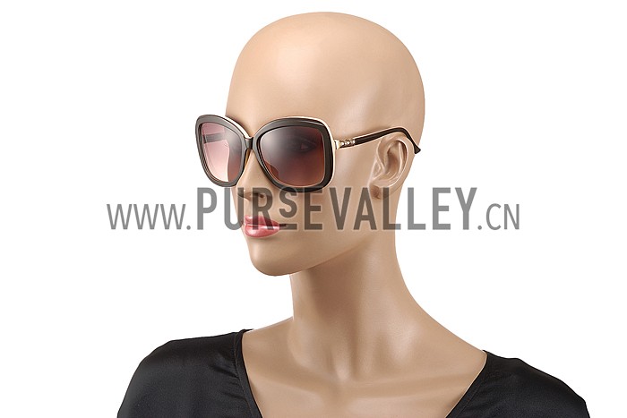 Gucci Guccissima Pattern Beige Frame Sunglasses 308082
