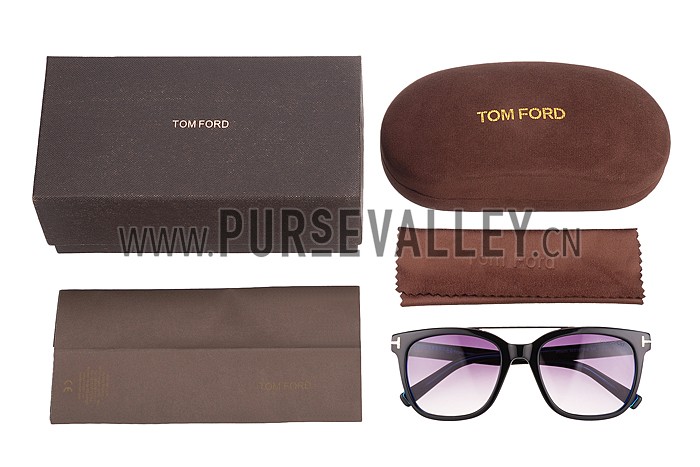 Tom Ford Terry Blue And Silver Sunglasses 308060