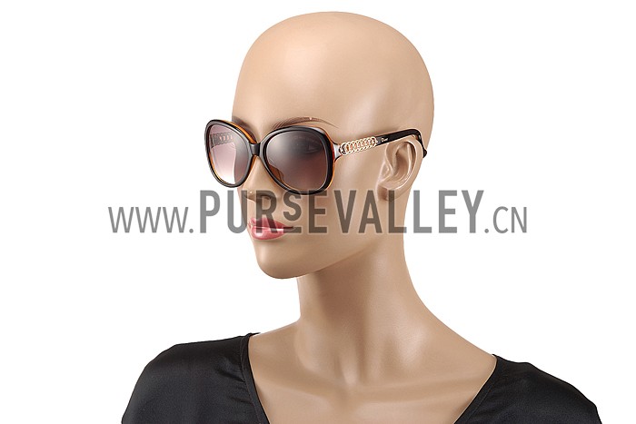 Christian Dior Brillance Brown Frame Sunglasses 308064