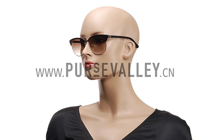 Gucci Cat Eye Brown Frame Sunglasses 308199