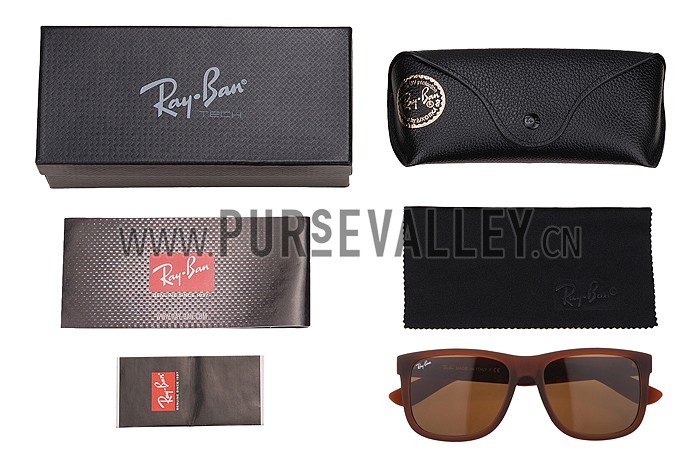 Ray Ban Justin Brown Frame Brown Lenses Sunglasses 308232