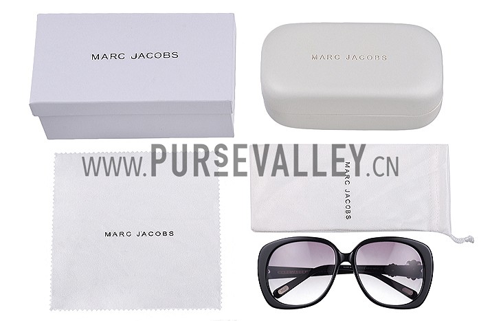 Marc Jacobs Flower Temple Black Frames Sunglasses 307899