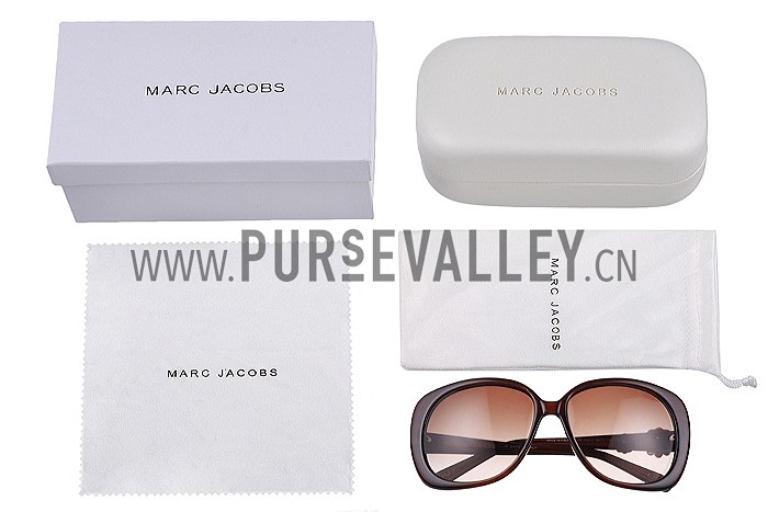 Marc Jacobs Flower Temple Brown Frames Sunglasses 307900