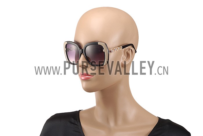 Fendi Oprah Classic Black Frame Sunglasses 308075