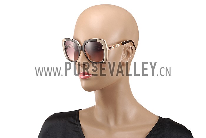 Fendi Oprah Classic Beige Frame Sunglasses 308076