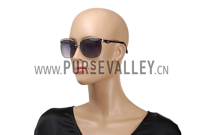 Christian Dior Demoiselle Black Frame Grey Lenses Sunglasses 308117