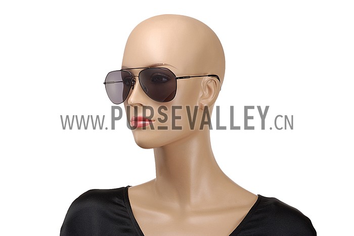 Dolce And Gabbana Aviator Black Frame Sunglasses 308137