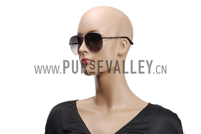 Gucci Ultra-light Aviator Black Frame Sunglasses 308202