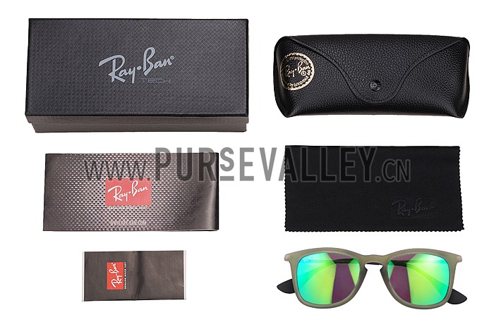 Ray Ban Wayfarer Light-Ray Transparent Black Frame Blue Lenses Sunglasses 308236