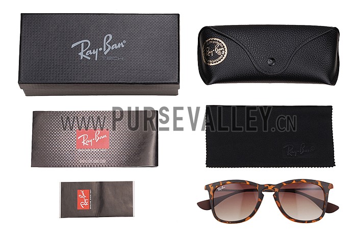 Ray Ban Wayfarer Light-Ray Tortoise Frame Brown Lenses Sunglasses 308238