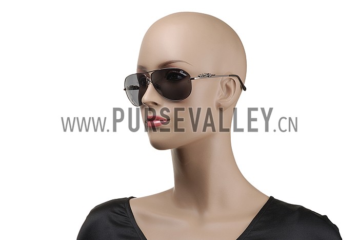 Cartier Wild Panthere Aviator Chrome Sunglasses 307800