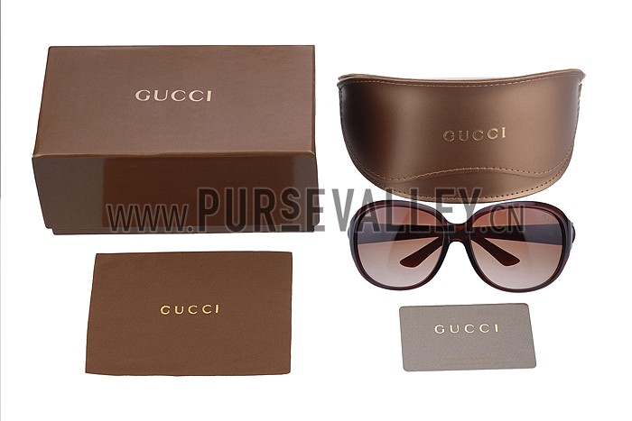Gucci Modern Shape Brown Sunglasses 307811