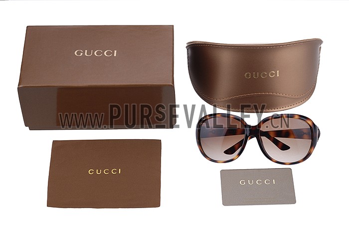 Gucci Modern Shape Havana Sunglasses 307812