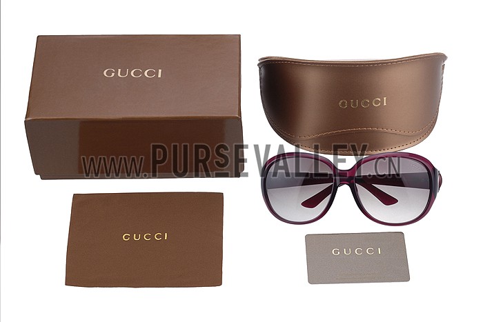 Gucci Modern Shape Purple Sunglasses 307813