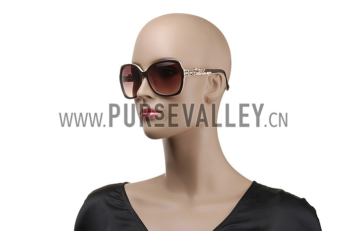 Hermes Carriage Motif Beige Sunglasses 307830