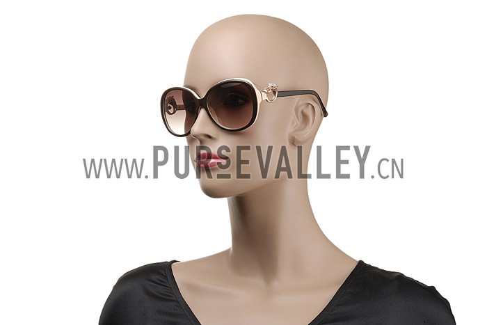 Cartier Panthere Decor Jewelry Beige Sunglasses 307782