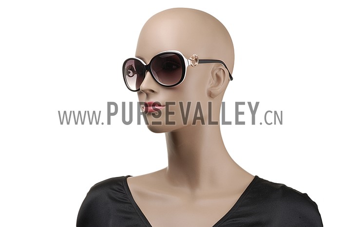 Cartier Panthere Decor Jewelry White Sunglasses 307783