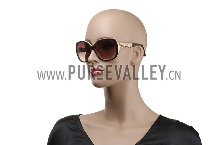 Cartier Wild Panthere Diamond Square Gold Sunglasses 307784