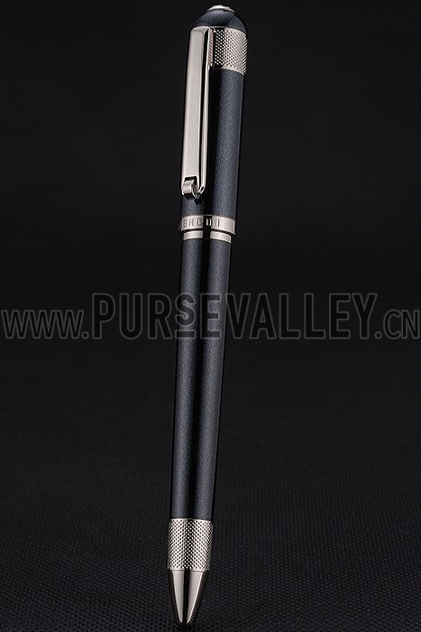 Bentley Silver Rimmed Black Ballpoint Pen 622791