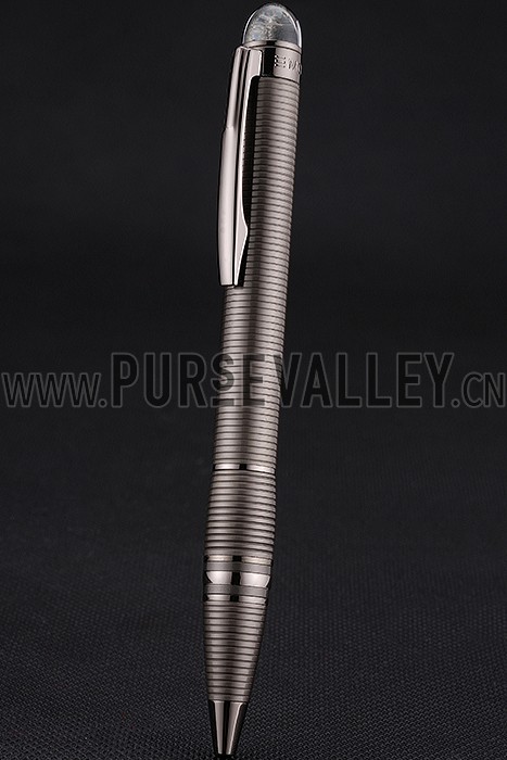 MontBlanc Starwalker Horizontally Grooved Light Brown Grey Ballpoint Pen 622813