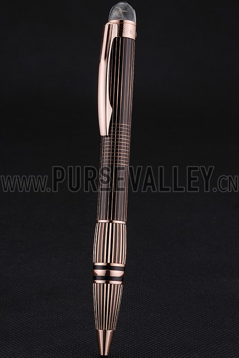 MontBlanc StarWalker Red Gold Cutwork Ballpoint Pen 622815