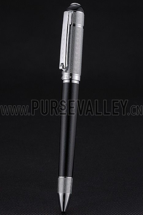 Bentley Silver Tip And Upper Body Black Ballpoint Pen 622789
