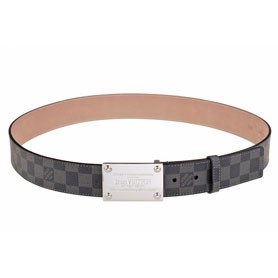 Louis Vuitton Inventeur Damier Graphite Belt