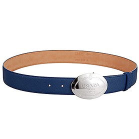 Prada Blue Leather Belt