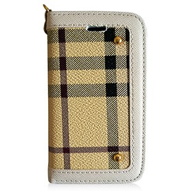 Burberry Wallet Case with Credit Card Slot for iPhone 4 & 4S Yellow 608273