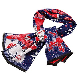 Hermes Santa Bold Print Blue 621796