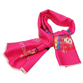 Louis Vuitton Womens Silhouette Signature Scarf Fuchsia 621805