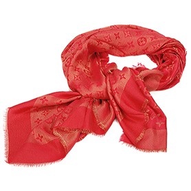 Louis Vuitton Red Monogram Shawl 621734