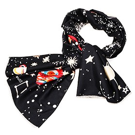 Valentino Starry Sky Scarf Black 621809