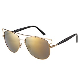 Christian Dior Technologic Gold Frame Gold Mirrored Lenses Sunglasses 308122