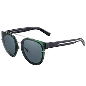 Christian Dior Homme Panto Green Lens Sunglasses 307895