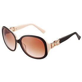 Hermes Oversized Round Frame Beige Sunglasses 308098