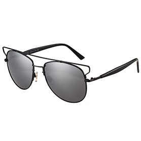 Christian Dior Technologic Black Frame Grey Mirrored Lenses Sunglasses 308121