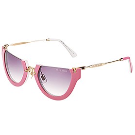 Miu Miu Rounded Cut Off Cat-Eye Pink Sunglasses 308043