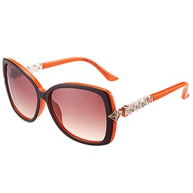Louis Vuitton Petal Motif Orange Frame Sunglasses 308116