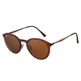 Ray Ban Clubround Brown Frame Brown Lenses Sunglasses 308171