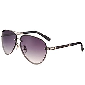Dolce and Gabbana Pilot Silver Frame Sunglasses 308196