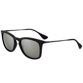Ray Ban Wayfarer Light-Ray Black Frame Light Grey Lenses Sunglasses 308235
