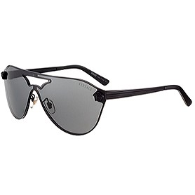 Versace Medusa Aviator Light Grey Lenses Black Temples Sunglasses 308244