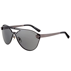 Versace Medusa Aviator Light Grey Lenses Grey Temples Sunglasses 308247